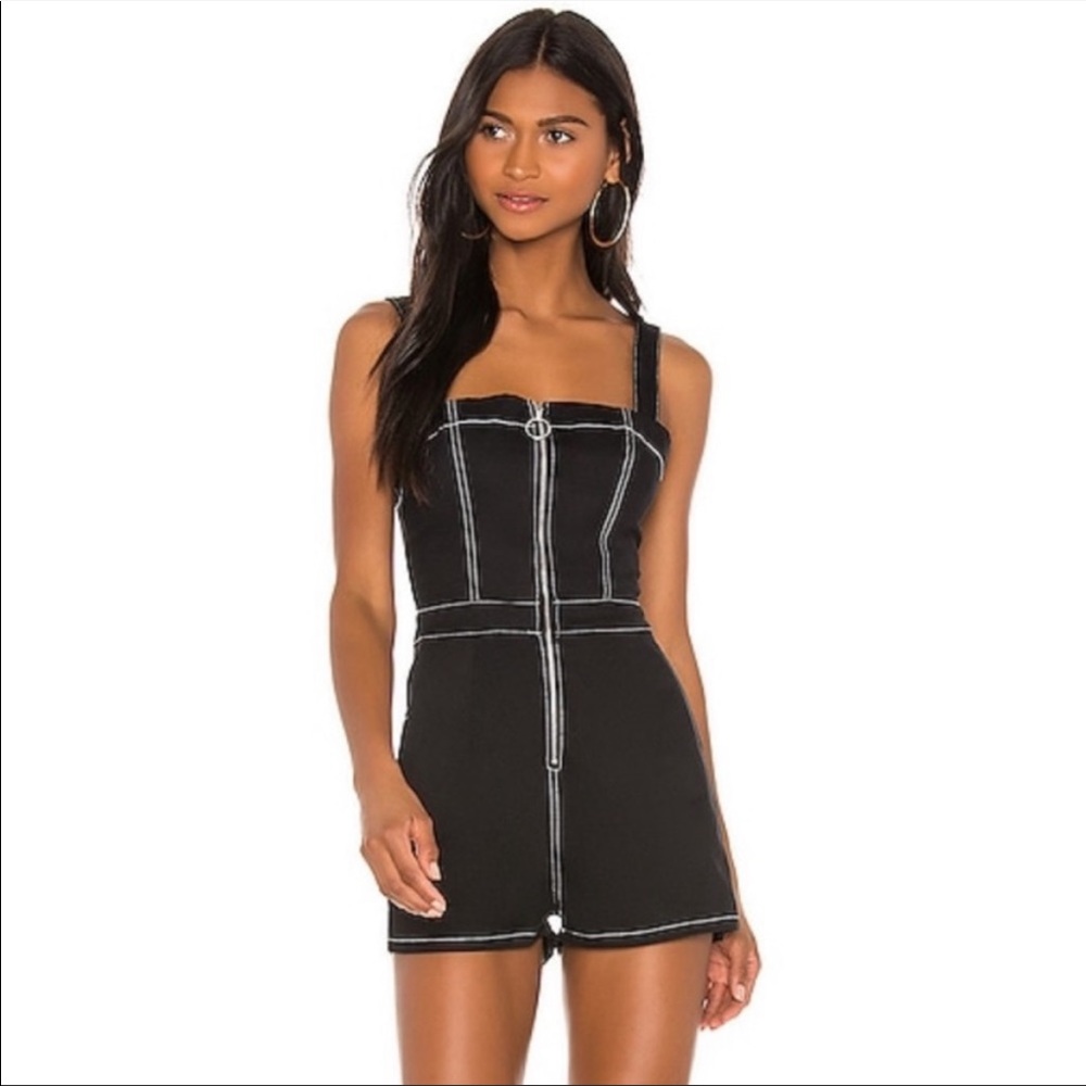 Black revolve romper